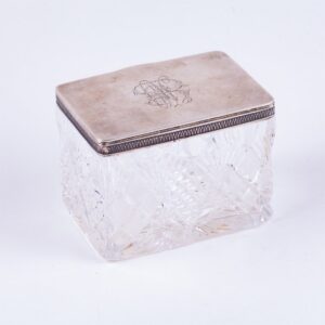 Russian crystal box with silver. — image 2