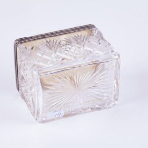 Russian crystal box with silver. — image 3