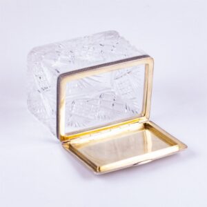 Russian crystal box with silver. — image 5
