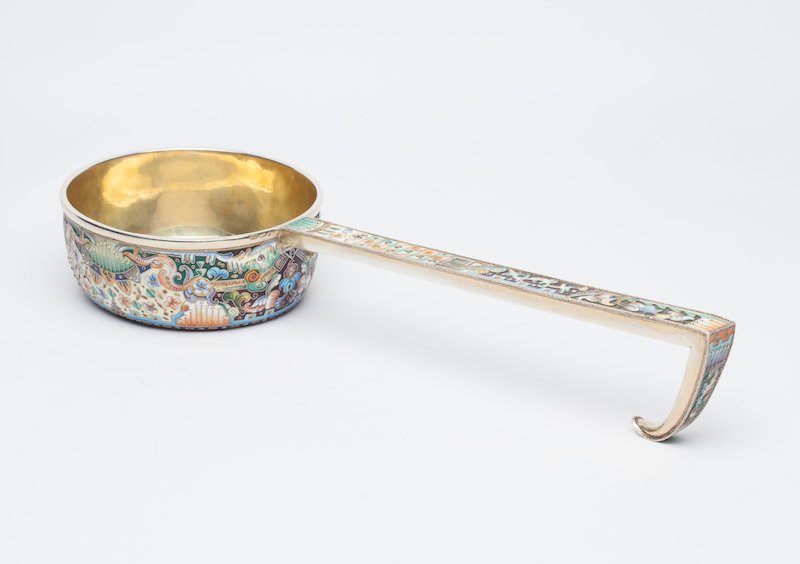 Russian enamel kovsh — image 1