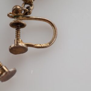 Screw On Clip Earrings and silver bracelet. — image 3