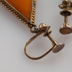 Screw On Clip Earrings and silver bracelet. — image 4
