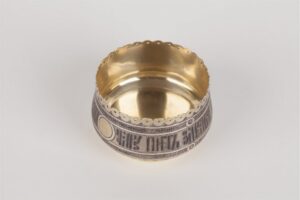 Silver beaker with proverb. Moscow, 1870 yr. — image 7