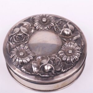 Silver box with the cover. Portugal. — image 2