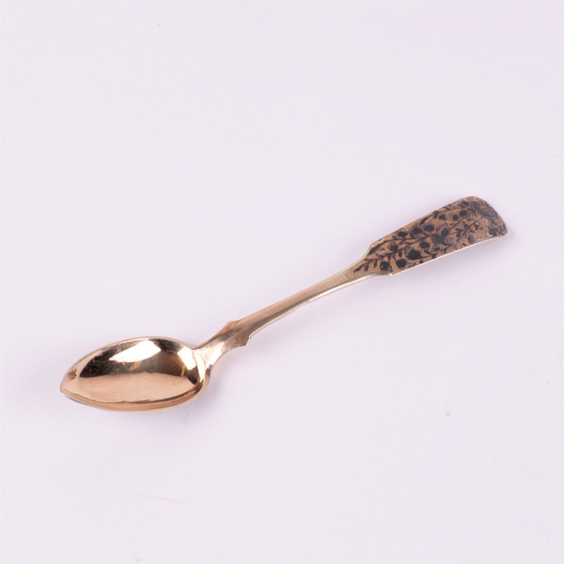 Silver spoon. Workshop of S.Sazikov (?). Moscow,1840y. — image 2