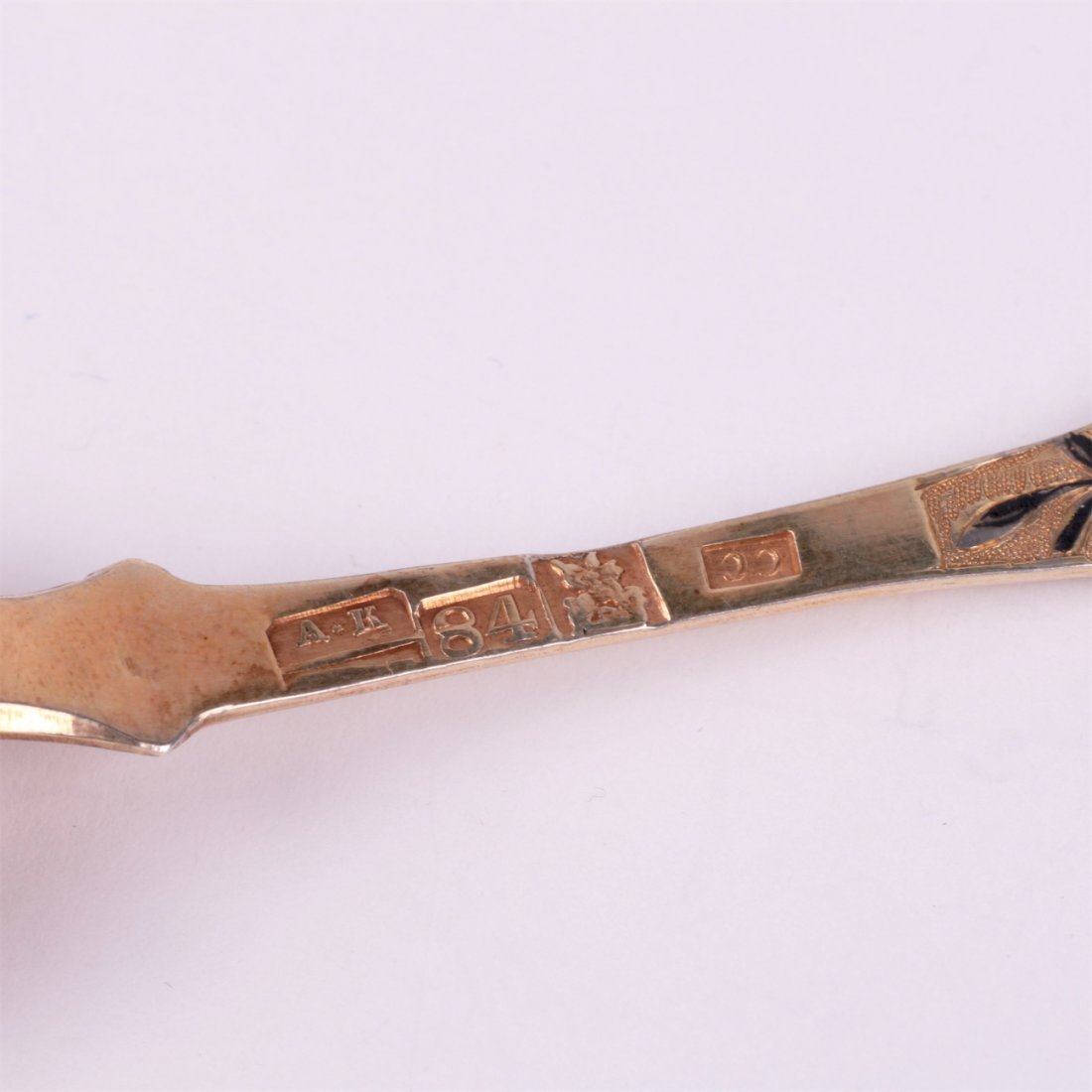 Silver spoon. Workshop of S.Sazikov (?). Moscow,1840y. — image 3