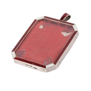 Faberge guilloche enamel photo frame in original box — image 2