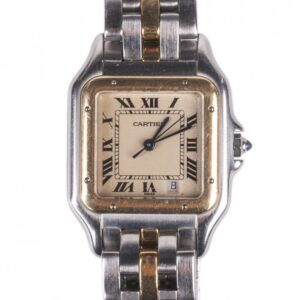 "Panthere" Cartier quarz men's wristwatch with calendar — image 1