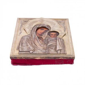 Russian Art nouveau Icon of Mother of God of Kazan — image 2