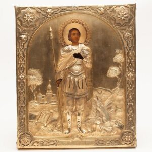 Russian Icon Saint Martyr George by Khlebnikov — image 1