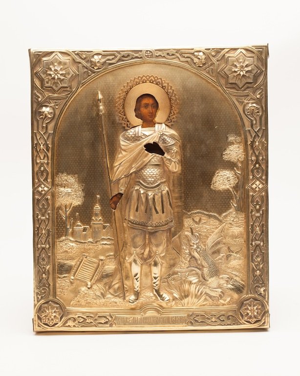 Russian Icon Saint Martyr George by Khlebnikov — image 1