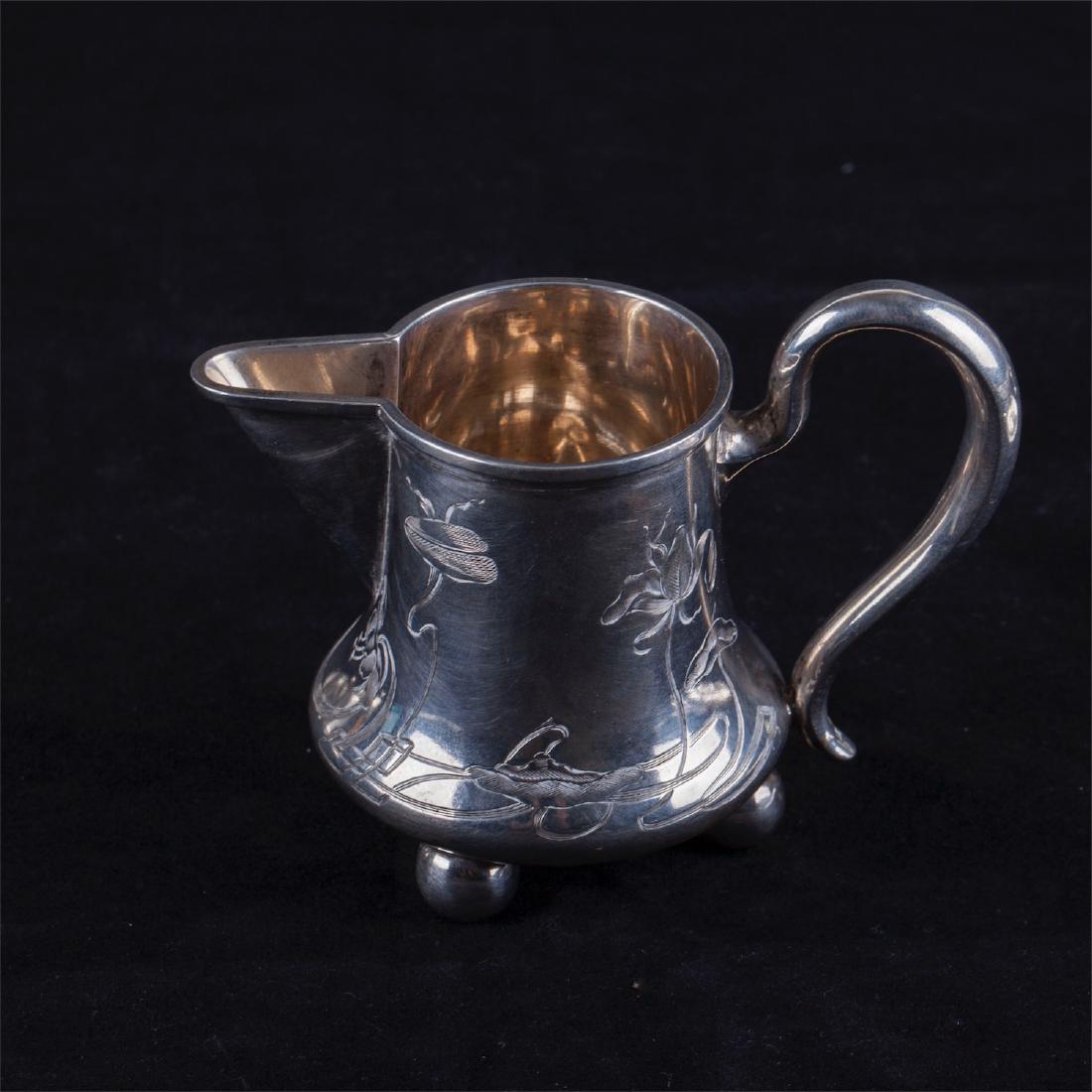 Russian silver tea set for one person — image 4