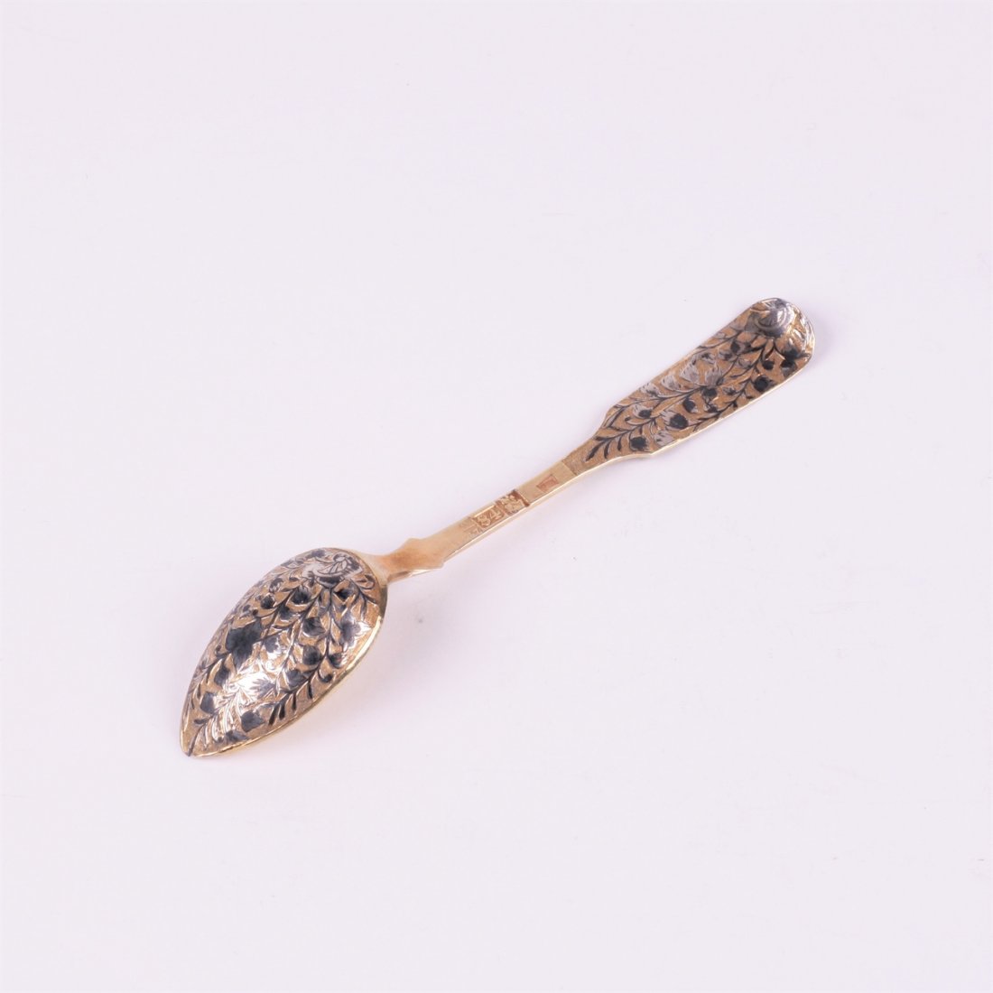 Silver spoon. Workshop of S.Sazikov (?). Moscow,1840y. — image 1