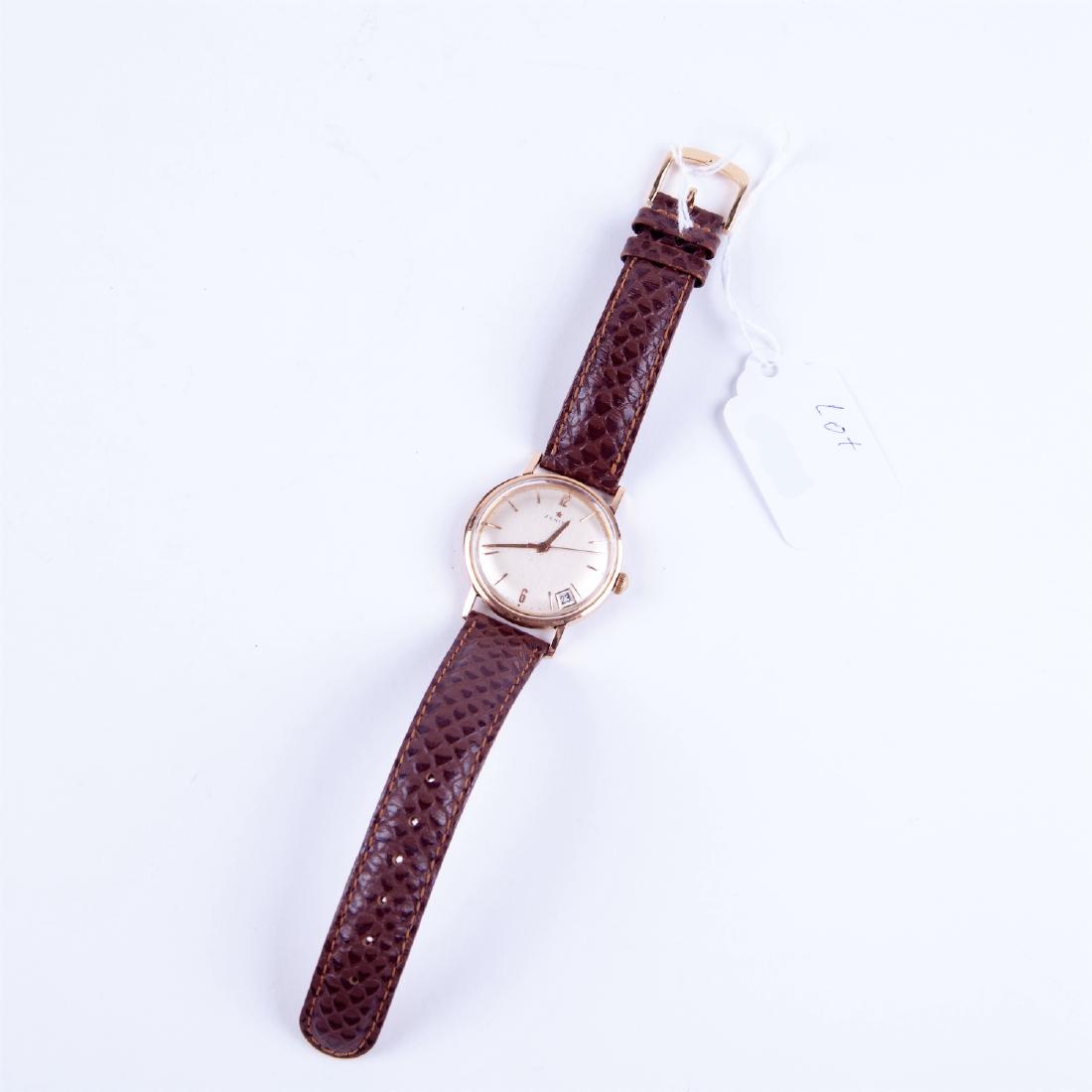 Zenith 18K gold men's wristwatch with calendar — image 2