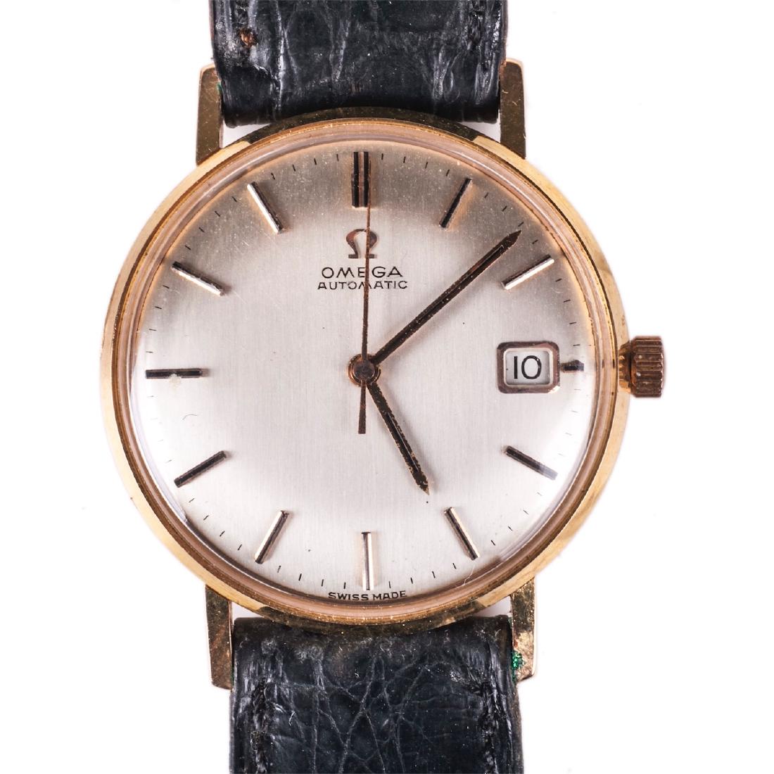 Omega 18K gold automatic wristwatch with calendar — image 1