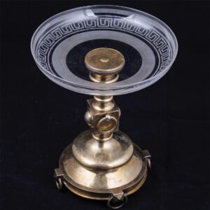 Russian Neoclassical silver-gilt and glass vase — image 4