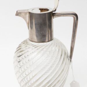 Russian silver and glass decanter. — image 1