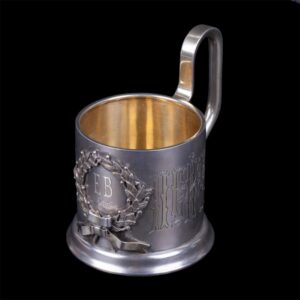 Russian silver tea glass holder — image 1