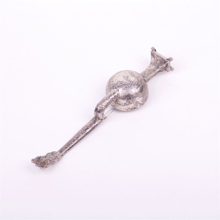 Silver musical instrument. — image 4