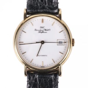 "IWC" men's wristwatch with calendar — image 1