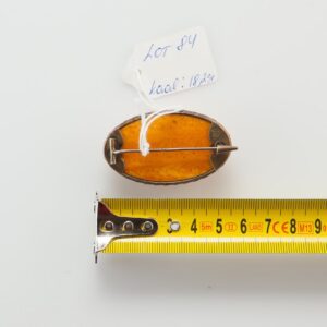Natural Baltic Amber sterling silver brooch. — image 2