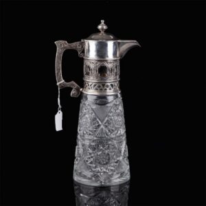 Rare huge carafe. I.P. Khlebnikov manufactory. Moscow, — image 2