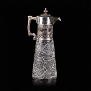 Rare huge carafe. I.P. Khlebnikov manufactory. Moscow, — image 5