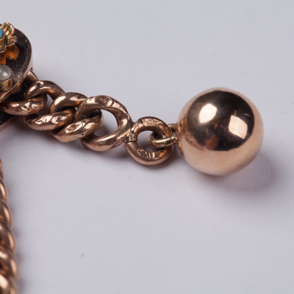 Russian Imperial gold handchain. — image 3