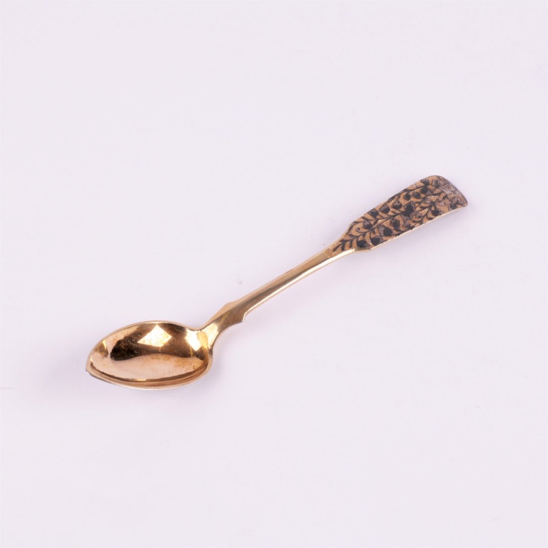 Silver spoon. Workshop of S.Sazikov (?). Moscow,1840y. — image 2