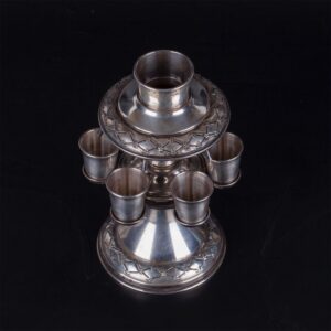 Unusual Russian silver liquor set — image 2