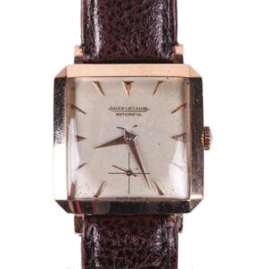 Jaeger Le Coultre rectangular gold automatic wristwatch — image 1