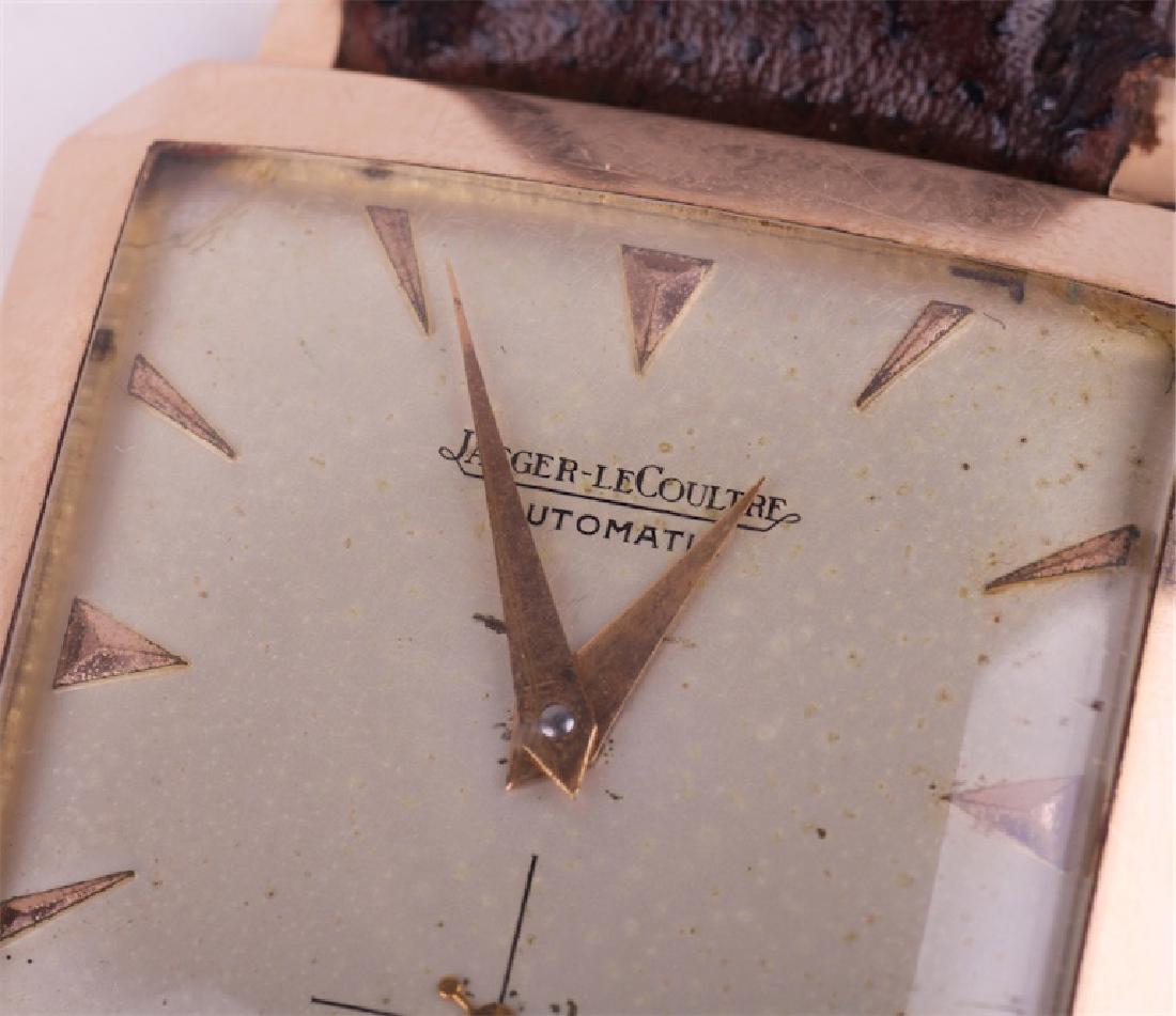 Jaeger Le Coultre rectangular gold automatic wristwatch — image 2