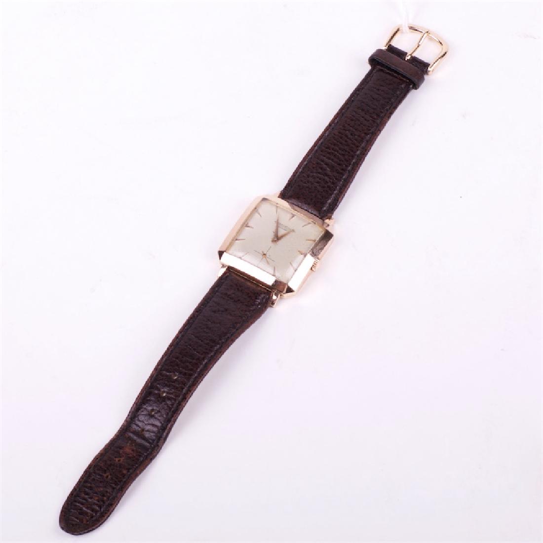 Jaeger Le Coultre rectangular gold automatic wristwatch — image 4
