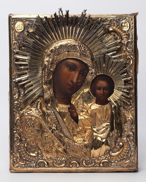 Russian Icon of Mother of God of Kazan — image 1