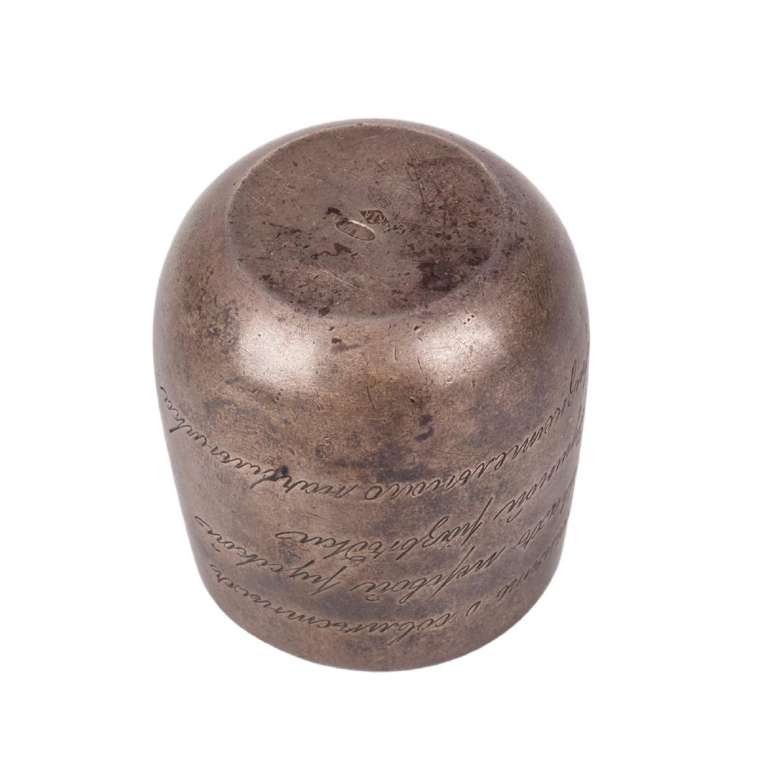 Russian presentational silver beaker — image 4