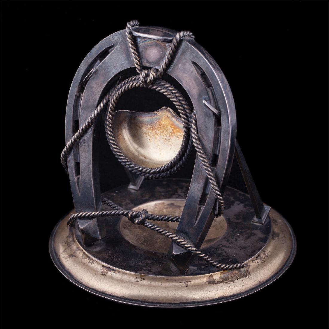 Unusual silver-gilt table watch stand. I. Sazikov — image 2