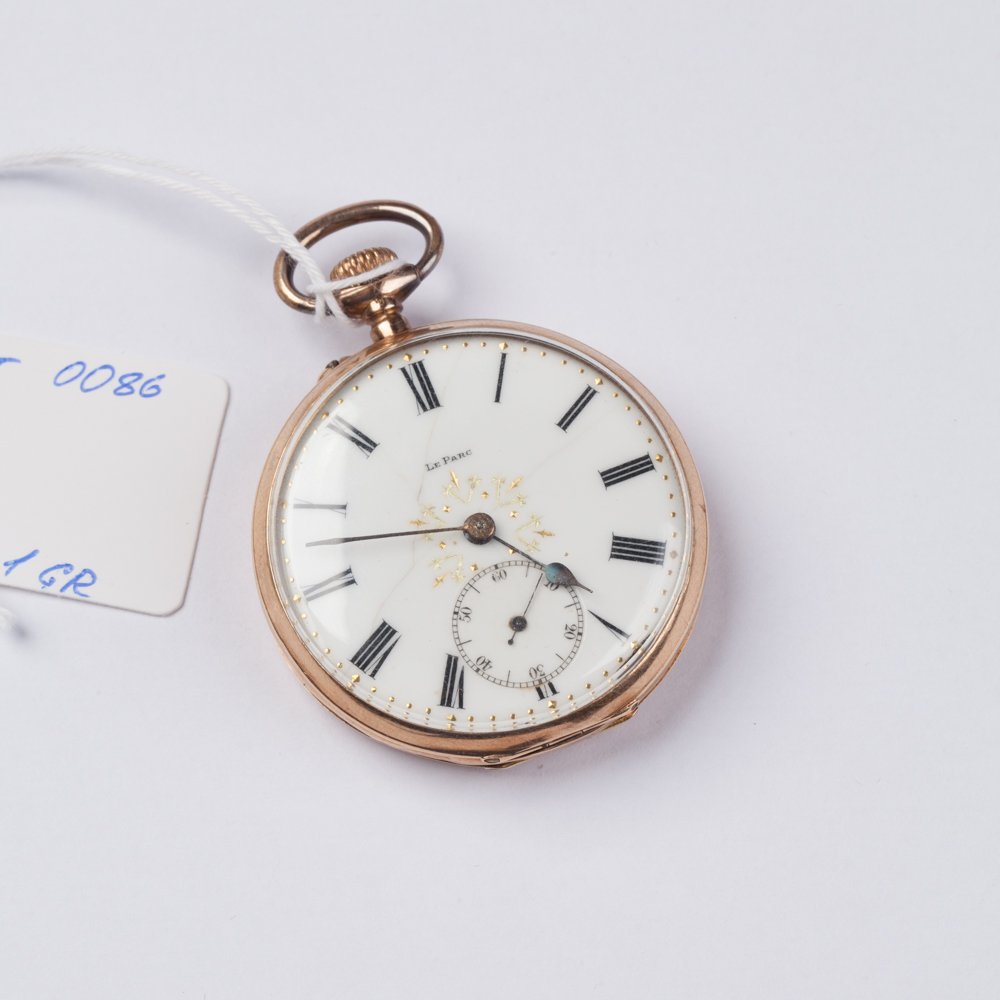 14K gold pocket watch. — image 1