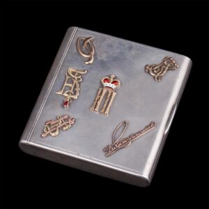 Russian cigarette case with Nicolay II monogram — image 1