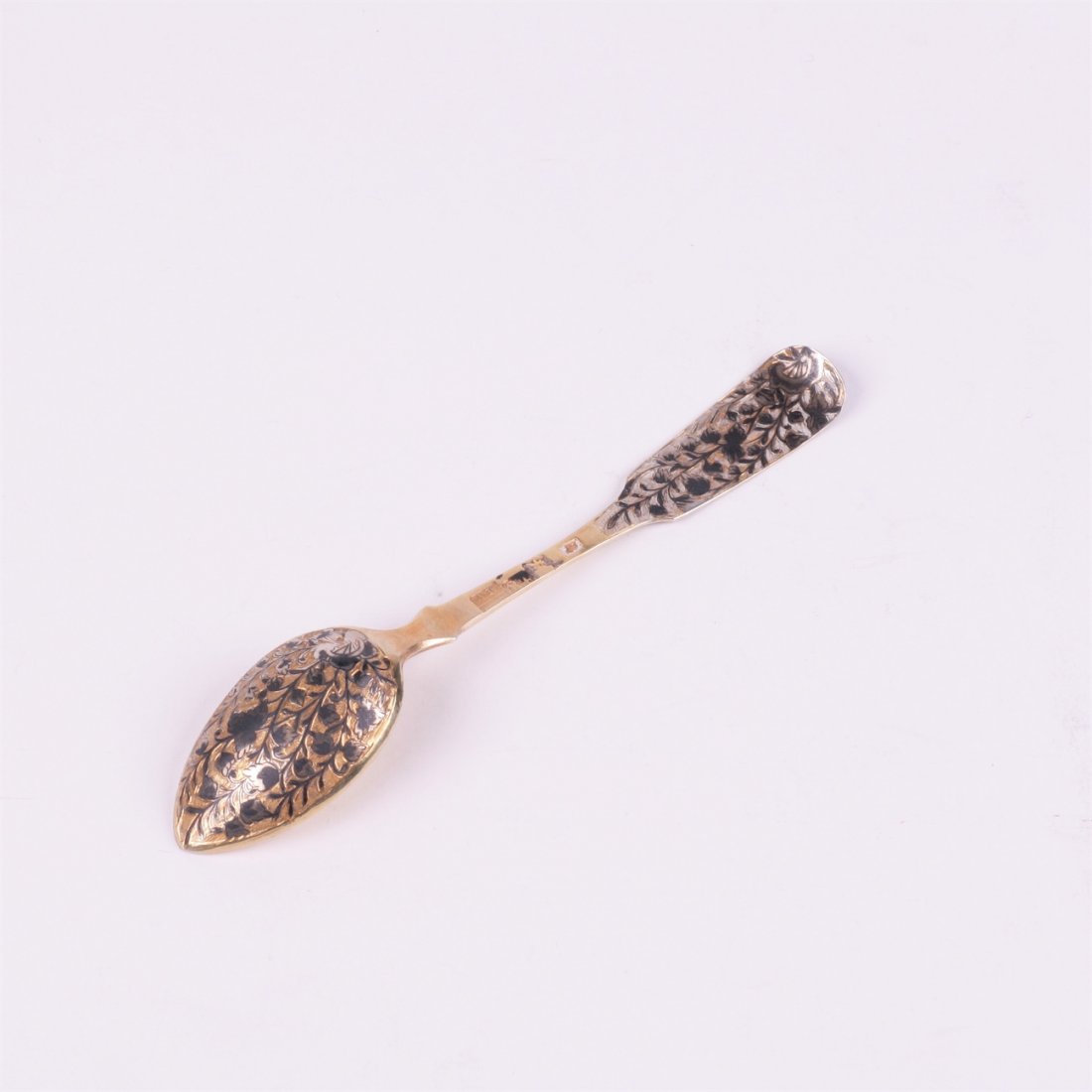 Silver spoon. Workshop of S.Sazikov (?). Moscow,1840y. — image 1