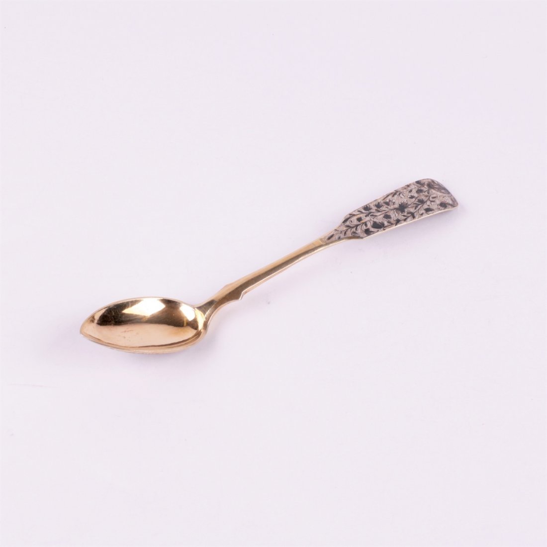 Silver spoon. Workshop of S.Sazikov (?). Moscow,1840y. — image 2