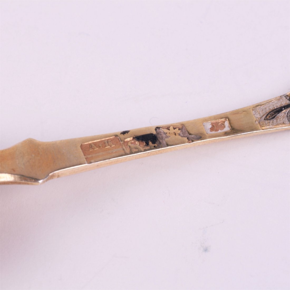 Silver spoon. Workshop of S.Sazikov (?). Moscow,1840y. — image 3