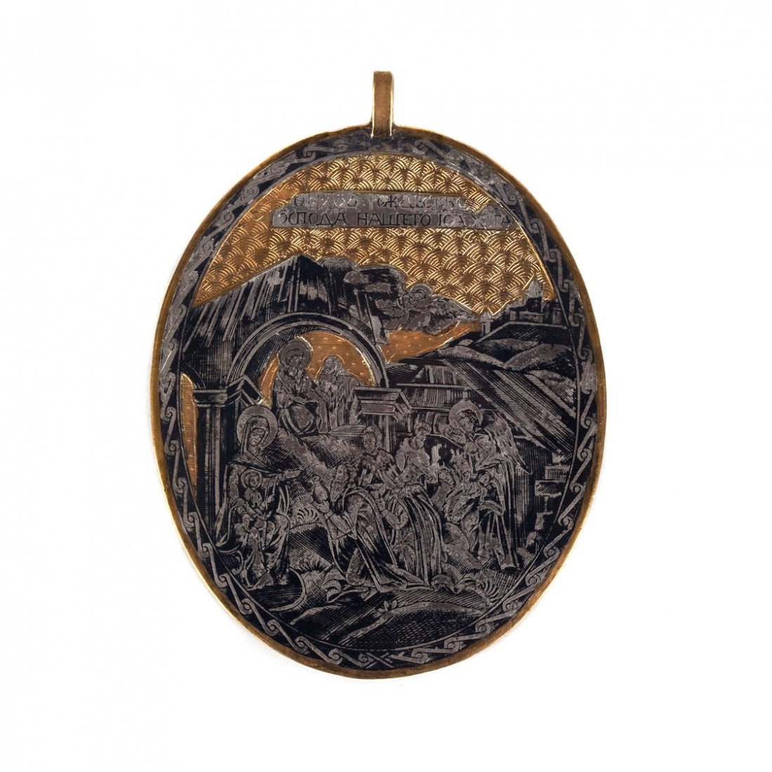 Locket "Christmas". Russia. Beginning of the 19th — image 1