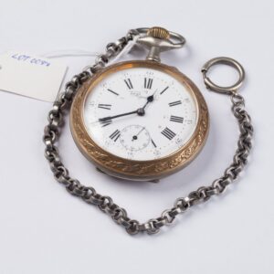 Pocket watch with train. — image 1