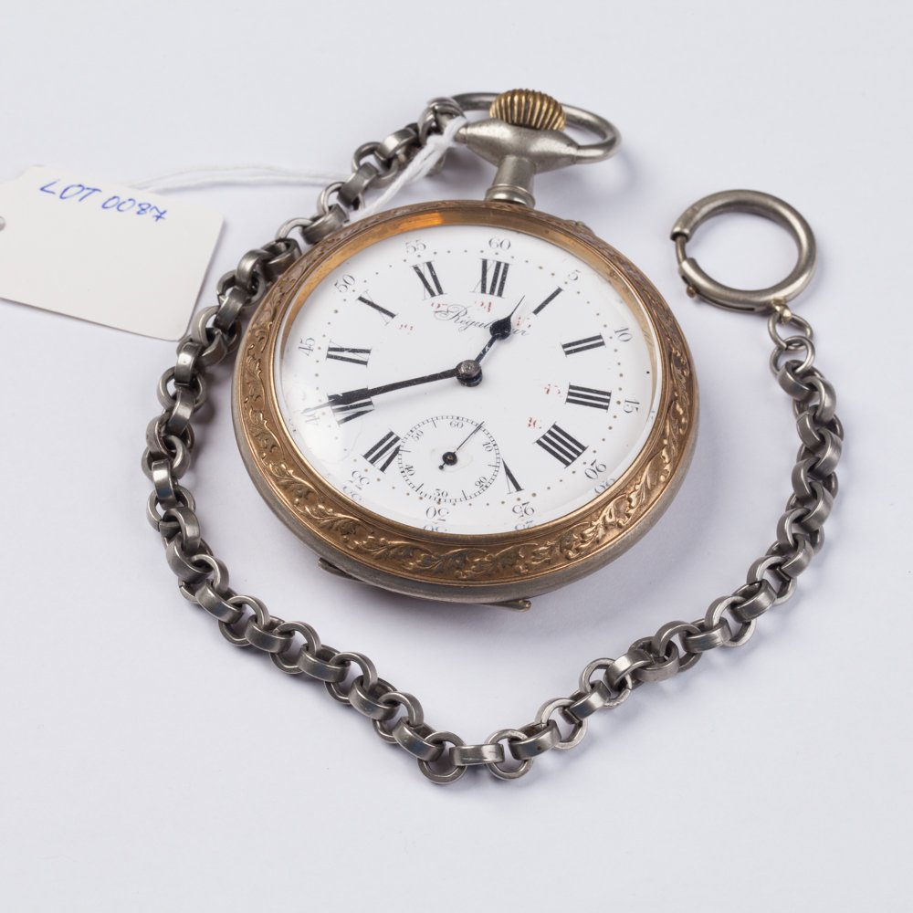 Pocket watch with train. — image 1