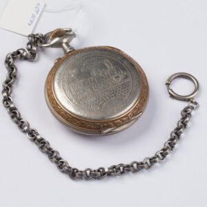 Pocket watch with train. — image 2