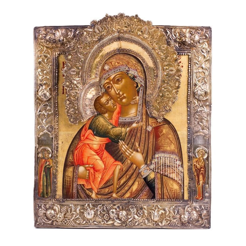 Russian 18th century Icon of Mother of God — image 1