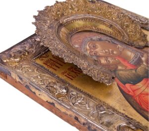 Russian 18th century Icon of Mother of God — image 3
