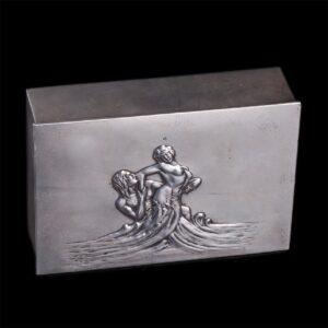 Russian silver-gilt Art Nouveau cigar humidor. — image 2