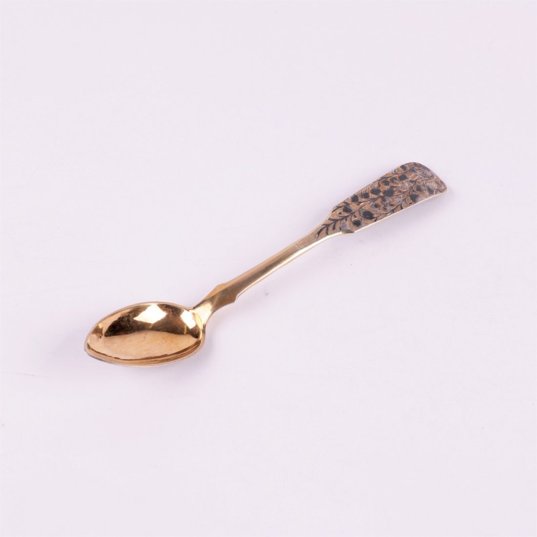 Silver spoon. Workshop of S.Sazikov (?). Moscow,1840y. — image 2