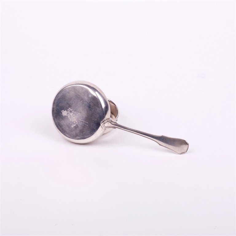 Silver strainer with stand. French. — image 6